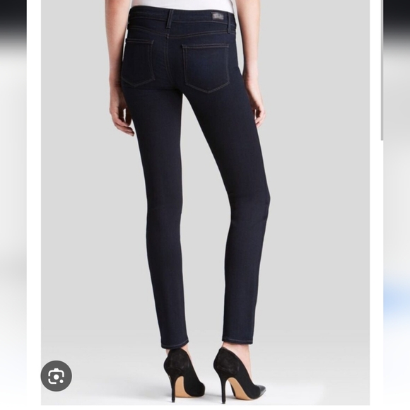 Paige Transcend skyline skinny Azaria blue wash pocket midris jean size 24 nwt - Picture 5 of 5